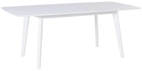 Bővíthető Fehér Modern Étkezőasztal 150/195 x 90 cm SANFORD Beliani