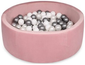 Száraz gyerekmedence "90x30" 200 db labdával prémium minőségben szín: Rózsaszín