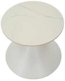 Kerek tárolóasztal kerámia asztallappal ø 45 cm Fush – Mauro Ferretti