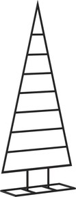 vidaXL fekete fém karácsonyfa dekorációhoz 125 cm