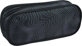 K-pop Démonvadászok Black 2 rekeszes tolltartó 26 cm