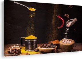 Kép - Fűszerek mozgásban (90x60 cm)