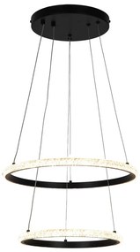 Zuma Line P22082M-2R - LED Csillár zsinóron RIDE LED/22W/230V + LED/14W fekete