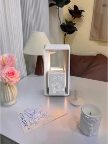 Immax 09113L - LED asztali lámpa ébresztővel és töltéssel CALM LED/3,5W/5V