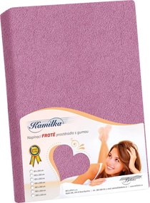 Kamilla frottír lepedő, sötétlila, 140 x 200 cm