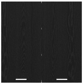 Függő szekrény Riga Fekete tölgy 80 x 31 x 80 cm Faanyag