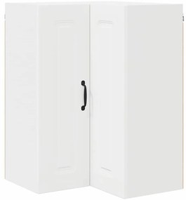 Fali konyhaszekrény polcokkal Fehér 57 x 57 x 80 cm Faanyag