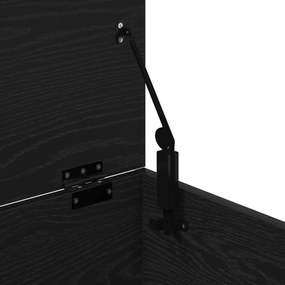 Tárolódoboz Fedéllel Fekete Tölgy 100x42x46 cm Mérnöki Fa