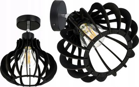 Fali lámpa fix Állítható Loft lámpabúra Alladyna Fa 1x E27