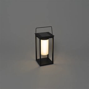 Modern kültéri lámpa fekete LED-del és dimmerrel, napelemes - Denlu