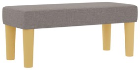 Box Spring Ágy Matraccal és Pad Taupe 80x200 cm Szövet