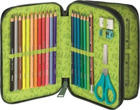 Tolltartó, töltött, 2 emeletes, cipzáras, MAPED, dinoszaurusz (IMA967409)