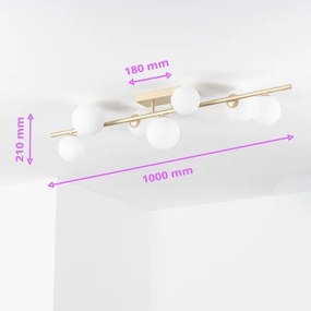 Brilagi - LED Felületre szerelhető csillár MILLA 7xG9/3W/230V arany/fehér