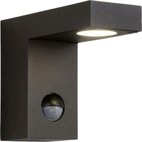 LUCIDE 28850-24-30 TEXAS Fali Lámpa Mozgásérzékelővel Antracit LED IP44