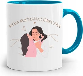 Kék Bögre Lányomnak Drága Kislányom fényképes nyomattal