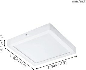 Eglo 96169 - LED fürdőszobai mennyezeti lámpatest FUEVA 1 LED/22W/230V IP44
