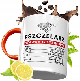 Narancssárga Bögre Méhésznek Ajándék fényképes nyomtatással