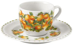 Le Primizie 4 db porcelán csésze alátéttel - Brandani
