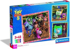 Disney Játékháború Movie 5 3x48 db-os puzzle Clementoni