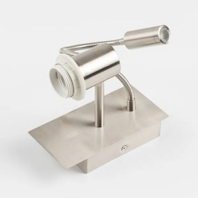 Brilagi - NUBILA LED flexibilis fali lámpa 1xE27/25W+LED/3W matt króm