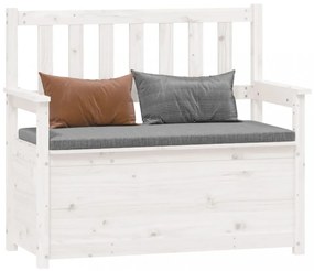 fehér tömör fenyőfa pad 112,5 x 51,5 x 96,5 cm