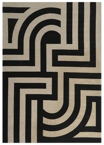 FX Tiffany Fekete könnyen tisztítható mintás szőnyeg