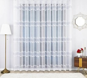 Kész Függöny Szalaggal, Vízszintes Csíkos Mintával 350x185