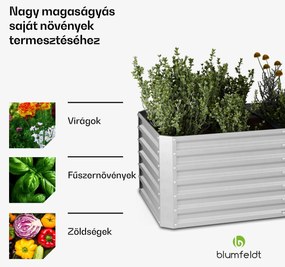 High Grow Straight magaságyás, 1440 L, Ergonomikus, Időjárásálló, Nyitott alap