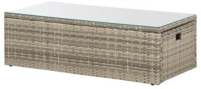 Juskys Salou rattan szett - szürke
