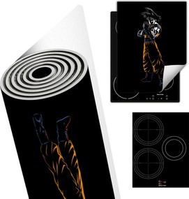 Tűzhelyvédő Szőnyeg Asztali Dekoráció 40x52 fekete Son Goku