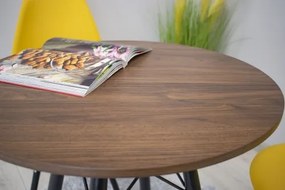 Kör asztal ANELLO Dark Ash 60cm