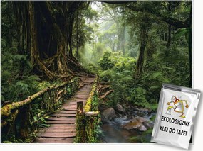 Fotótapéta Fák 3D Út Az Erdőben Természet Falra Hálószoba Nappali 150x105