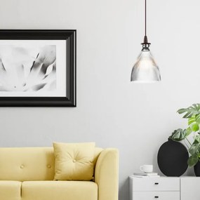 LED Csillár zsinóron JODI 1xE27/60W/230V bronz