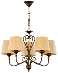 Jupiter 1751 - Csillár láncon SOFIA 5xE27/60W/230V