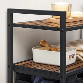 Szennyeskosár REX barna/fekete