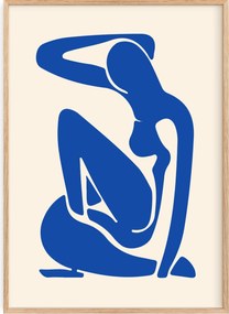 Poszter 50x70 Henri Matisse Papiers Découpés Párizs 1948 Blue Nude II 1952