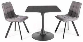 Espero étkezőasztal - négyzet, fekete márvány / fekete