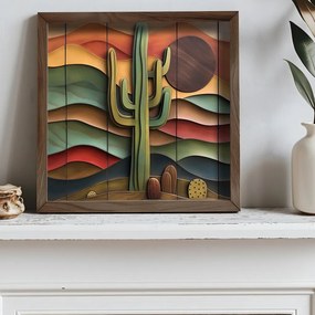 AI082 keretezett MDF falikép, 50 x 50 cm