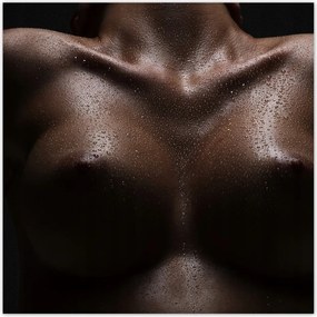 Fotótapéta flizelina 208x208 Feszes mellek Akt