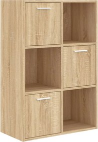 vidaXL sonoma tölgy színű szerelt fa tárolószekrény 60 x 29,5 x 90 cm