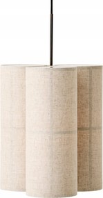 Audo Hashira Hármas Függő Lámpa 37 cm Lenvászon Lámpabúra
