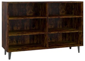 Füstös tölgyszínű szerelt fa tálalószekrény 103,5 x 35 x 70 cm