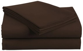 Pamut lepedő LUX sötétbarna 140x240 cm