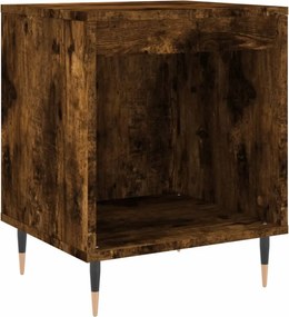 vidaXL füstös tölgy színű szerelt fa éjjeliszekrény 40 x 35 x 50 cm