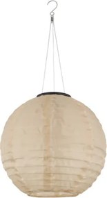 Globo 339700S Solar függőlámpa műanyag homokszínű matt, rozsdamentes acél, műanyag homokszínű, kábel PVC fehér, csúszókapcsoló, IP44, ø: 300mm, M: 550mm, tartozék: LED 0.5W 3V, 2700K