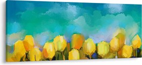 Sárga tulipán képe (120x50 cm)