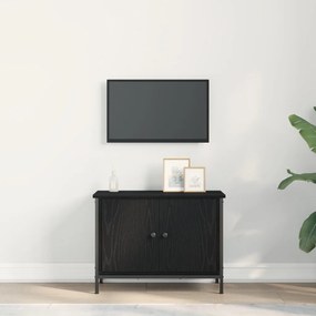 fekete tölgy TV állvány Fekete tölgy Szerelt fa 60 x 35 x 45 cm