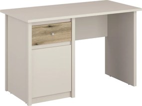 Univerzális PC-asztal, kasmír/evoke tölgy, KAROS 1D1S/120