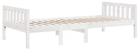 fehér tömör fenyőfa gyerekágy matrac nélkül 90 x 200 cm