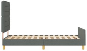 Ágykeret Sötétszürke 80x200 cm Szövet